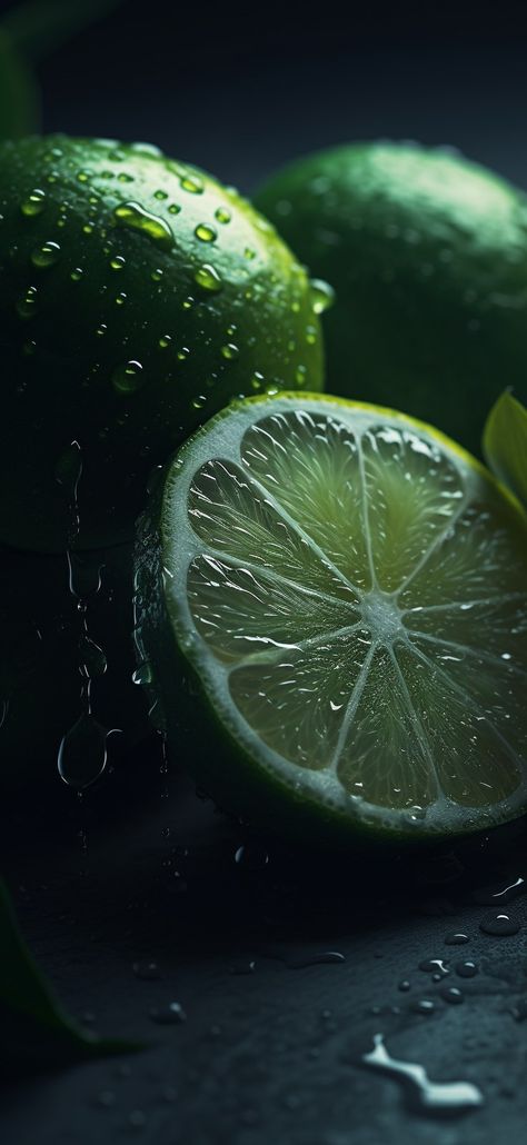 limes Lime Aesthetic, Cocktail Catering, Content Aesthetic, Dark Green Aesthetic, Green Fruit, Greens Recipe, Limes, Aesthetic Images, Green Aesthetic