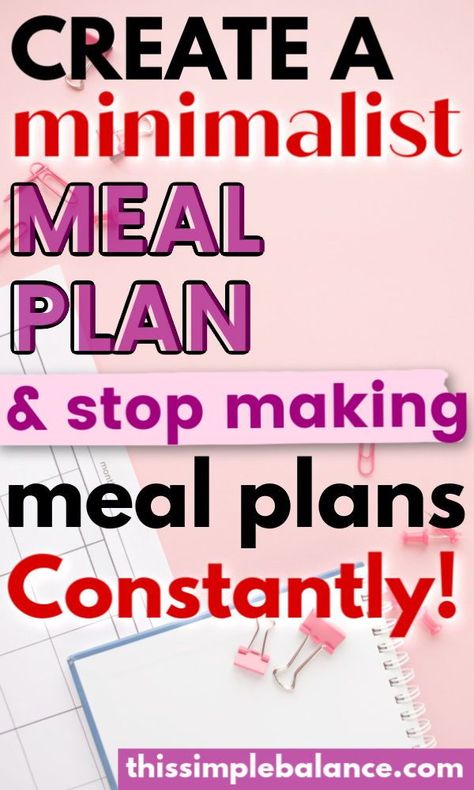 Pantry Plans, Cheap Meal Plans, Simple Eating, Aldi Meal Plan, Minimalist Organization, Meal Planning Menus, Meal Planner Template, Easy Meal Plans, Grocery Budgeting