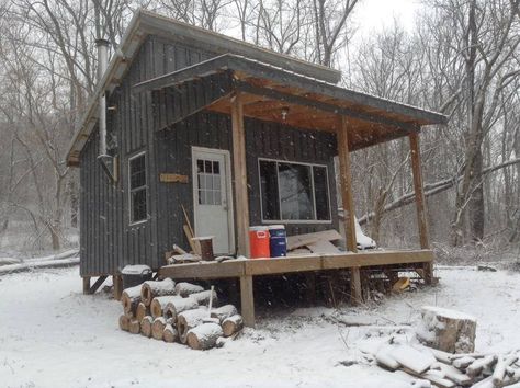 Wild Mustard, Off Grid Tiny House, Small Log Cabin, Cabin Tiny House, Secluded Cabin, Spiritual Retreat, Tiny Cabins, Casa Container, Little Cabin