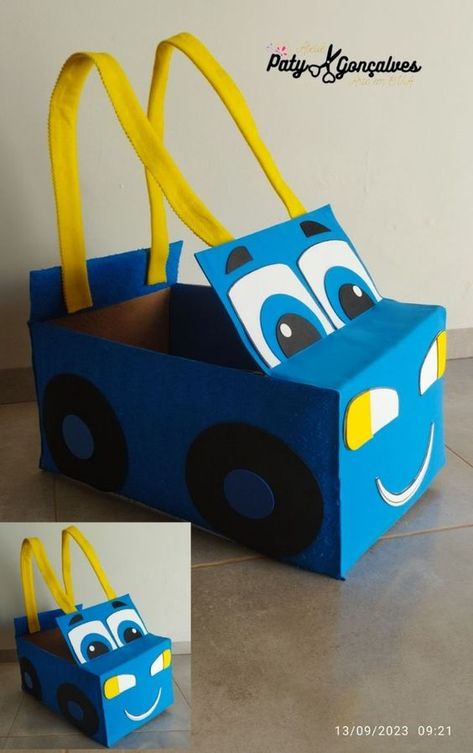 Cardboard Box Car, Car Activities, Cardboard Car, Cardboard Box Crafts, Preschool Arts And Crafts, Cars Birthday, Diy Car, Cardboard Crafts, Fun Diy