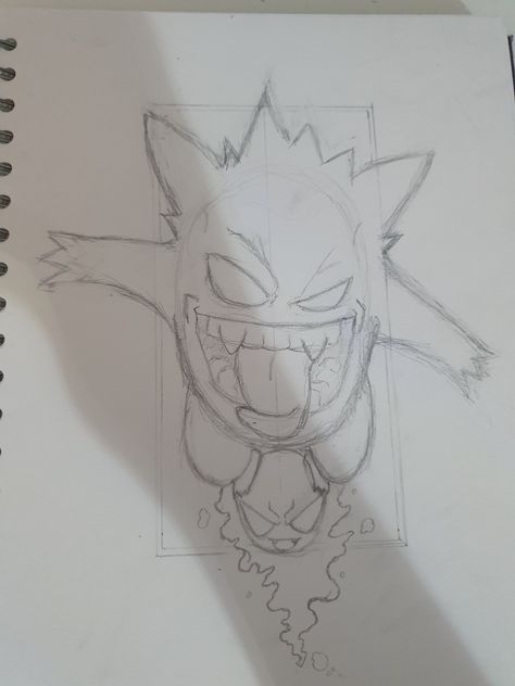 Gengar sketch Gangar Drawings, Gengar Sketch, Gengar Drawing, Gengar Tattoo, Videogame Art, Gengar Pokemon, Pokemon Sketch, Spiderman Art Sketch, Chest Piece Tattoos