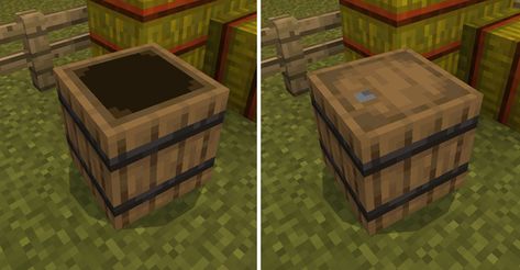 Barrel Block Function Addon (Concept) | Minecraft PE Mods & Addons Minecraft Storage Room, Minecraft Textures, Minecraft Materials, Minecraft Pe Mods, Minecraft Storage, Minecraft Addons, Milk Bucket, Minecraft Create, Minecraft Blocks