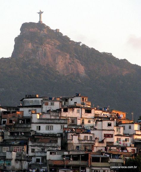 Statue of Christ the Redeemer appears to watch over a Favela Favelas Brazil, Brazil Wallpaper, Brazil Culture, Paint Inspo, Christ The Redeemer, Brazil Travel, Images Esthétiques, Cultural Experience, South America