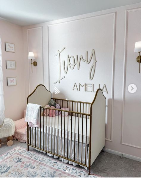 Accent Wall Nursery, Soothing Nursery, Plush Armchair, Nursery Accent Wall, Wooden Cribs, Baby Room Ideas, Comfy Armchair, Whimsical Nursery, Cozy Nursery