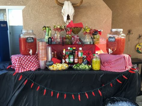 Michelada bar Michelada Bar Ideas Party, Michelada Station Ideas, Michelada Bar Station, Cantarito Bar, Michelada Bar Ideas, Michelada Bar, Mexican Baby Shower, Mexican Birthday Parties, Birthday Fiesta