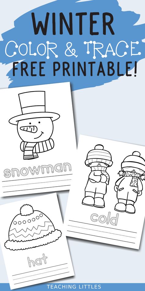 Download these no- prep, free winter printable coloring, tracing, copying, and writing activity worksheets for your toddlers and preschoolers Number Writing Practice Preschool, Coloring Sheets For Toddlers, Winter Fine Motor, Writing Practice Preschool, Winter Writing Activities, Winter Lesson Plan, Writing Printables, Winter Writing, Homeschool Preschool Activities