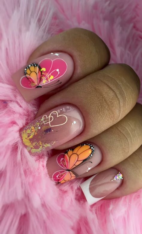 Hot Air Balloon Nails, Home Acrylic Nails, At Home Acrylic Nails, Dollar Tree Nails, Dollar Nails, Fake Acrylic Nails, Fancy Nail Art, Nails Nail Polish, Nails Gel Nails