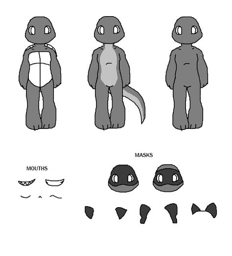 Tmnt Chibi Base by MissMooseMedia on DeviantArt Tmnt Base Drawing, Tmnt Body Base, Tmnt Oc Base, Tmnt Anatomy, Tmnt Base, Tmnt Chibi, Chibi Group, Tmnt 2023, Tmnt Oc