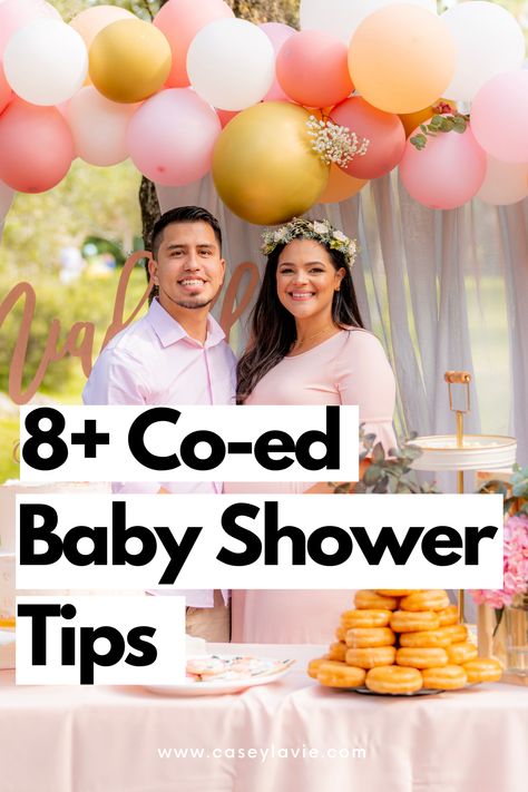 Traditional Mexican Baby Shower Games, Ready To Pop Baby Shower Ideas Popcorn, How To Host A Baby Shower Tips, Couples Baby Shower Food, Baby Bash Ideas, Coed Baby Shower Food, Baby Shower With Men And Women, Coed Baby Shower Food Ideas, Garage Baby Shower Ideas