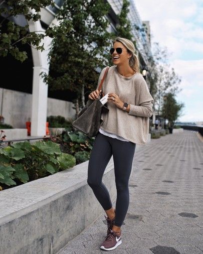 Legging Outfits, Workwear Fashion, Athleisure Outfits, Best Leggings, Sporty Outfits, Outfits Casuales, Outfits With Leggings, Everyday Outfits, Autumn Winter Fashion