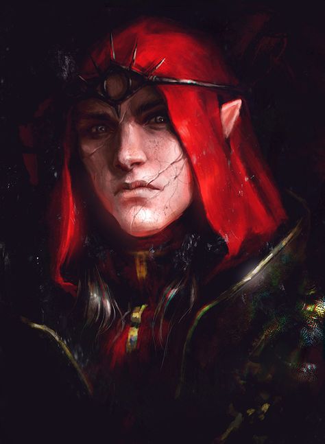 Elf Concept Art, Elf Inquisitor, Dragon Age Elf, Fantasy Portraits, The Elder Scrolls, Male Character, Dark Elf, Fantasy Male, Fantasy Warrior