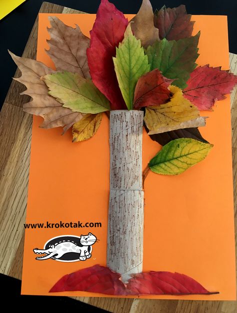 krokotak | FALL TREE – WITH TOILET PAPER ROLL Fall Crafts For Toddlers, Fall Arts And Crafts, Fall Tree, Fish Crafts, Toilet Paper Roll Crafts, Paper Roll Crafts, Autumn Crafts, Fall Crafts For Kids, Pumpkin Crafts