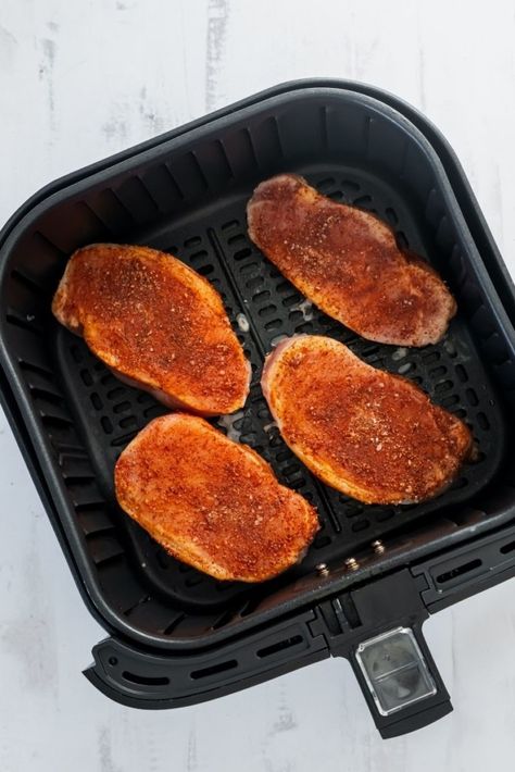 Barbeque Pork Chops, Pork Chops In Air Fryer, Air Fry Pork Chops, Honey Mustard Pork Chops, Barbeque Pork, Air Fryer Pork, Marinated Pork Chops, Bbq Pork Chops, Air Fryer Pork Chops