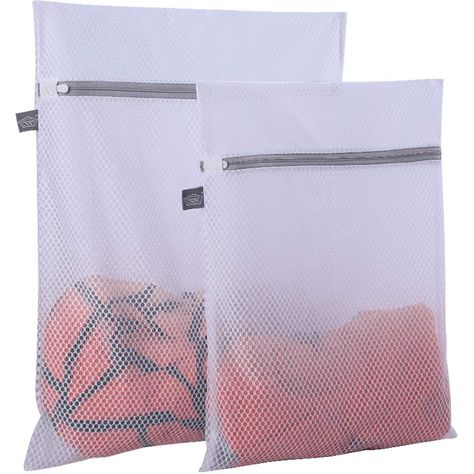 PRICES MAY VARY. Polyester 【Small Size Set】: it has 2 small delicates bag(12*16 inch and 16*20 inch),it is appropriate for small clothing and household,such as t-shirt,panty,lingerie,bra,cloth face mask,sock. 【Honeycomb Mesh 】:Upgard Mesh Fabric, Honeycomb Structure (125g Mesh Fabric, Super Sturdy)：The mesh wash bag is durable andreusable. It is upgard net fabric and 125gsm heavier than other’s(only 90gsm),non-deformable and long-lasting polypropylene. This wash mesh bag has big mesh,soap and wa Travel Laundry Bag, Delicate Clothes, Laundry Bags, Washing Laundry, Travel Bag Organization, Small Laundry, Mesh Laundry Bags, Mesh Lingerie, Laundry Supplies