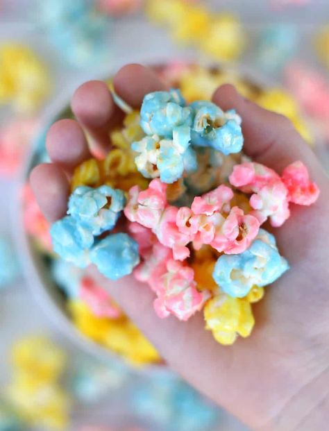 Candy Popcorn Recipe, Bowl Of Candy, National Popcorn Day, Popcorn Day, Pink Popcorn, Sweet Popcorn, Popcorn Recipe, Candy Popcorn, Valentines Day Food