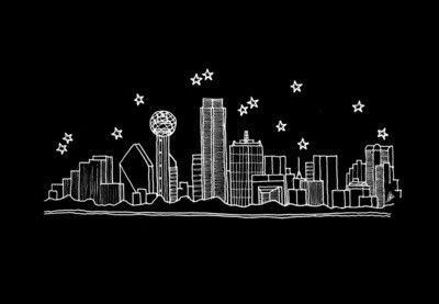 My city... Dallas, Tx Tattoo Skyline Wallpaper, Sketch Landscape, Dallas Texas Skyline, Dallas Farmers Market, State Tattoos, Dallas Cowboys Images, Engineering Quotes, Dallas City, Dallas Skyline