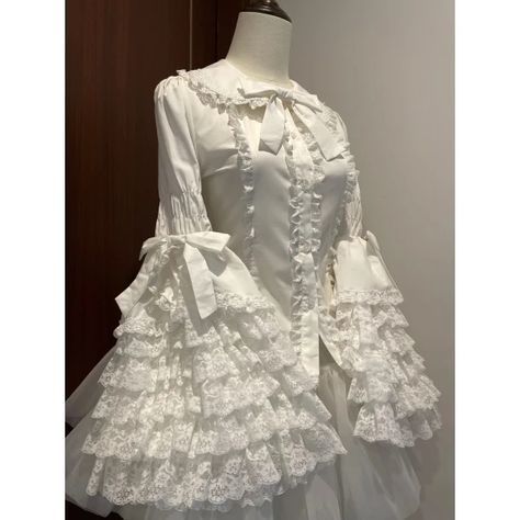 Just found this amazing item on AliExpress. Check it out! $35.76 | Elegant Lolita Shirts Women Harajuku Gothic Y2k Lace Ruffle Flare Sleeve Cotton Blouse Female Vintage Blusas Mujer Top Victorian Ropa Coquette, Blouse Aesthetic, Frilly Sleeves, Gothic Y2k, Vampire Clothes, Flare Long Sleeve, Shirts Women, Cotton Blouse, Lace Ruffle