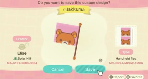 Animal Crossing Rilakkuma, Acnh Codes, New Animal Crossing, Animal Crossing Game, Clothing Designs, Rilakkuma, Animal Crossing, Cute Designs, Video Games