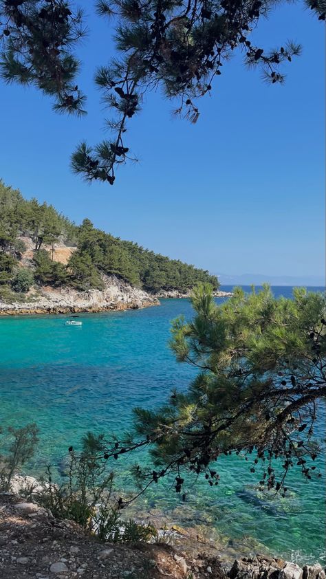 Summer aesthetic sea water blue marble beach greece thasos Thasos Greece Beach, Greece Sea Aesthetic, Thasos Greece Aesthetic, Greece Aesthetics Beach, Beach Aestethic, Blue Beach Aesthetic, Thasos Greece, Greece Wallpaper, Greece Sea