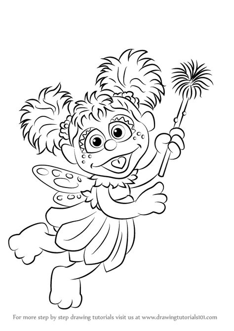 Step by Step How to Draw Abby Cadabby from Sesame Street : DrawingTutorials101.com Elmo Coloring Pages, Action Sketch, Sesame Street Coloring Pages, Abby Cadabby, Monster Coloring Pages, Valentines Day Coloring Page, Birthday Coloring Pages, Valentine Coloring Pages, Sketch Comedy