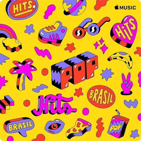 Apple Pop, Graphisches Design, Apple Art, Posca Art, Pop Hits, Pop Design, Best Graphics, Graphic Design Inspiration, Graphic Design Illustration