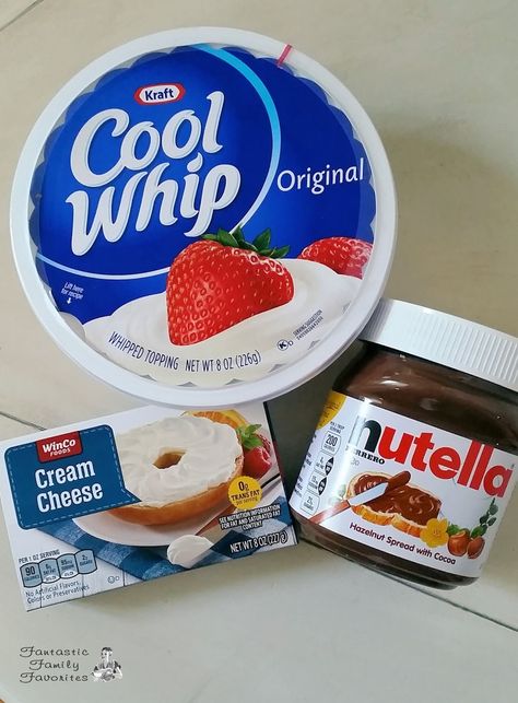 Nutella Cool Whip, Whipped Nutella, Winco Foods, Cool Whip Frosting, Nutella Mousse, Whipped Cream Desserts, Nutella Desserts, Nilla Wafers, Nutella Recipes