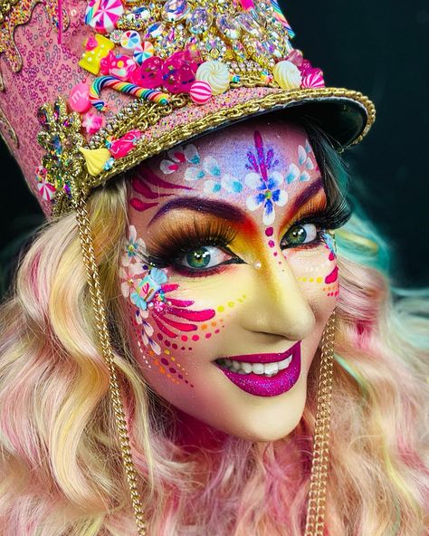 Carnaval Make-up, Henna Paint, Facepaint, Fantasy Makeup, Carnival Costumes, Face Art, Makeup Art, Body Painting, Face Painting