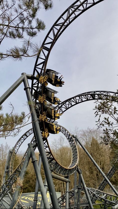 Alton Towers Rides, The Smiler, Alton Towers, England Aesthetic, Planet Coaster, Kings Island, Image Collage, Amusement Park Rides, Carnival Rides