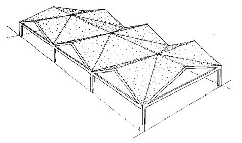 Folded Plate Truss The Term Is Intended To Indicate Folded Plate Architecture, Folded Plate Structure, Folded Plate Roof, Folded Plates, Unity Church, Folding Architecture, Shell Structure, Roof Work, Urban Design Graphics