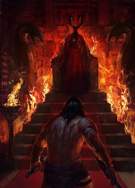 Robert E Howard, Arte Occulta, Conan The Barbarian, Red Sonja, 다크 판타지, Demon Art, Arte Obscura, Fantasy Concept Art, High Fantasy