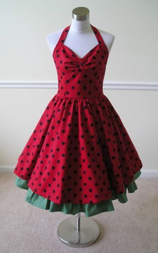 Watermelon Clothes, Cute Cheap Dresses, Watermelon Outfit, Watermelon Dress, Punk Skirt, Rajputi Dress, Show Da Luna, Red Polka Dot Dress, Strawberry Dress