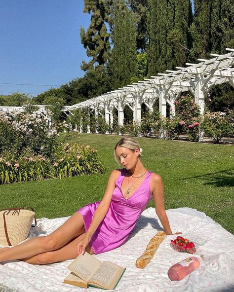 NIKI DETRICH | FASHION INSPO’s Instagram profile post: “Daydreaming in @princesspollyboutique 🌥 use code ND20 for 20% off 🍓 check out my reel (picture of roses) for my full Summer haul! This is…” Satin A Line Dress, Pink Fancy Dress, Nellie Mini Dress, Satin Babydoll Dress, Satin Babydoll, Winter Mini Dresses, Purple Princess, Plunge Top, Mini Dress Pink