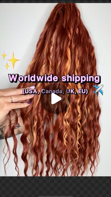 Exclusive Dreadlocks ❤️ HAND MADE Polska on Instagram: "💥Dreadlock’s 2.0 version loose wave 💥

Worldwide shipping🔥 ✈️🌍 (USA, Canada, UK, EU)

#curly#curlydread#curlydreads#boho#bohostyle#bohodreadlocks#dreadextensions#dreadextentions#doubleendeddreads#doubleended#fakedreadlocks#fakedreads#crochetdreads#crochetdreadlocks#hairextensionspecialist#hairextensions#curlyhairstyle#curlyhair#dreadgirl#dreadboy#dreadworld#dreadwood#dreadhair#dreadcode#dredlocks#dreadstore#dread#dreads#dreadstagram" Beach Wave, Loose Waves, Beach Waves, Hair Extensions, Boho Fashion, Curly Hair Styles, Hand Made, Dreadlocks, Hair