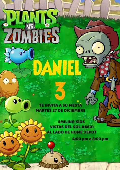 Plantas Vs Zombies, Zombie Party, Plants Vs Zombies, Halloween 2, All Things Christmas, Zombie, Kindergarten, Christmas Gifts, Birthday Party