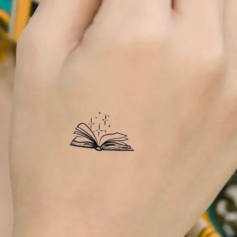 Inside Finger Tattoos, Book Inspired Tattoos, Bookish Tattoos, Classy Tattoos, Book Tattoo, Moon Sun, Piercing Tattoo, Mini Tattoos, Finger Tattoos