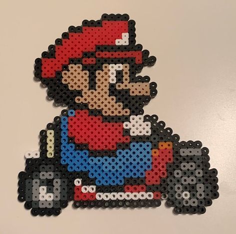 Super Mario Kart Bead Sprite Wall Art / Magnet / Key Chain - Etsy Pixel Bead Art, Perler Bead Mario, Super Mario Kart, Pixel Beads, Perler Art, Beads Designs, Bead Sprite, Melty Beads, Iron Ring