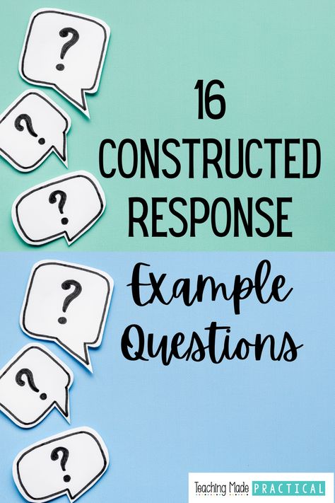 16 Constructed Response Example Questions for 3rd, 4th, and 5th Grade Classrooms Constructed Response 3rd Grade, Short Constructed Response, Extended Constructed Response Anchor Chart, Extended Constructed Response, Constructed Response Anchor Chart, Second Grade Books, Question Prompts, Constructed Response, Teaching High School English