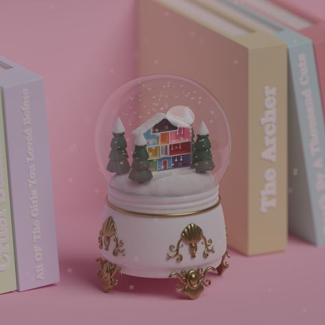 #3d #3dart #blender #blender3d #Lover #snowglobe #loverhouse Snow Globe Aesthetic, Wishlist Aesthetic, Lover House, Taylor Swift Merchandise, My My, Painting Inspo, Cute Clay, Taylor Swift Fan, June 30