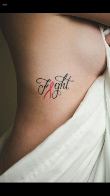 Fight Awareness Tattoos, Pink Ribbon Tattoos, Survivor Tattoo, Mastectomy Tattoo, Awareness Tattoo, Tattoos To Cover Scars, Band Tattoos, Ribbon Awareness, Ribbon Tattoos