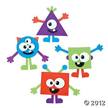 Monster Craft Kit Monsters Craft, Shape Monster, Kindergarten Geometry, Monster Classroom, Monster Shapes, Storytime Crafts, Monster Craft, Monster Crafts, Fall Kindergarten