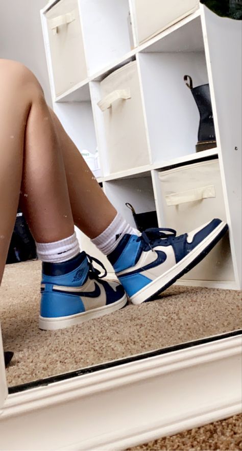 Obsidian 1s Outfit, Obsidian 1s, 1s Outfit, Hummel Sneaker, Jordan 1, Shoe Rack, Jordan, Sneakers, Quick Saves