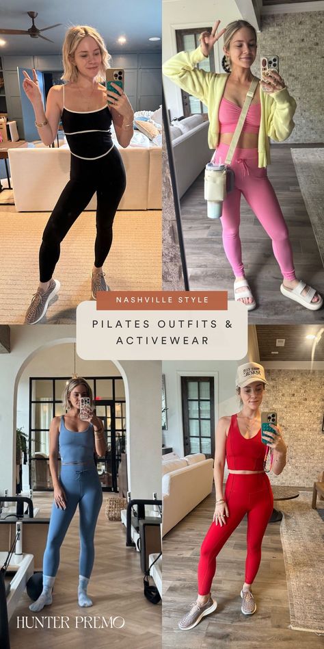 Check out these cute workout outfit ideas for women! From Pilates to Yoga, and all your activities, these matching sets are not only super comfy but also aesthetic. Choose from black, red, pink, or blue! Whether you're going for a classy look or keeping it casual, there’s a set for every style. Great for everyday wear and moms on the go! Pilates Outfit | Active Wear Outfits | Workout Clothes | Hunter Premo Pilates Outfits For Women, Workout Outfit Ideas, Pilates Outfits, Hunter Premo, Boys Fall Fashion, Pilates Outfit, Pilates Classes, Pilates Clothes, Cute Workout Outfits