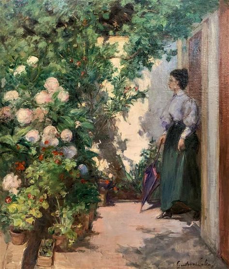 Childe Hassam Paintings, Frederick Childe Hassam, American Impressionism, Childe Hassam, Beauty In Art, Impressionist Artists, Garden Painting, Old Paintings, Famous Art