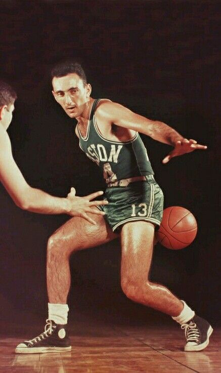 7. Bob Cousy || 16,960 Points (18.4) | 6,955 Assists (7.5) | 4,786 Rebounds (5.2) | 15th All Time Career Assists | 1957 MVP | 10x All NBA 1st Team | 2x All NBA 2nd Team | 13x All Star | 6x NBA Champion Bob Cousy, Celtics Basketball, Celtic Pride, Basket Nba, England Sports, I Love Basketball, School Basketball, Basketball Photography, Basketball Leagues