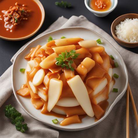 Spicy Korean Tteokbokki Recipe: Make Delicious Rice Cakes at Home! Korean Tteokbokki Recipe, Korean Tteokbokki, Spicy Tteokbokki, Tteokbokki Recipe, Cakes At Home, Korean Chili Paste, Delicious Rice, Spicy Rice, Spicy Korean