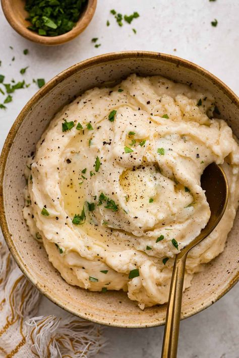 Mashed Potatoes Without Milk, Boxed Mashed Potatoes, Mashed Potatoes Instant Pot, Cream Cheese Mashed Potatoes, Buttermilk Mashed Potatoes, Potatoes Instant Pot, Make Ahead Mashed Potatoes, Vegan Mashed Potatoes, Homemade Mashed Potatoes