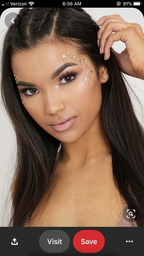 Coachella Make-up, Festival Face Jewels, Music Festival Makeup, Music Midtown, Make Up Diy, Gem Makeup, Coachella Makeup, Festival Make Up, Festival Makeup Glitter