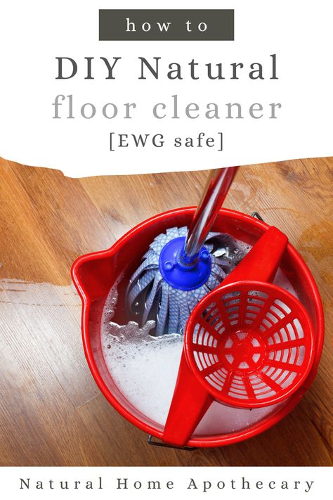 I share my homemade mop solution and all purpose floor cleaner that boasts EWG safe ingredients and is safe for all floor types, including wood! Homemade Wood Floor Cleaner, Mop Solution, Floor Cleaner Recipes, Homemade Floor Cleaners, Diy Floor Cleaner, Spruce Essential Oil, Floor Cleaning Solution, Mopping Floors, Wood Floor Cleaner