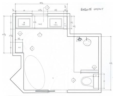 Large Square Bathroom, Square Bathroom Layout, Master Bath Closet, Medium Bathroom, Ensuite Layout, Mountain Bathroom, Bath Closet, Small Master Bath, Master Bath And Closet