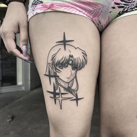 Inuyasha Tattoo, Kitty Tattoos, Hello Kitty Tattoos, Cute Tats, Anime Tattoo, Make Tattoo, World Tattoo, Ink Ideas, Great Tattoos